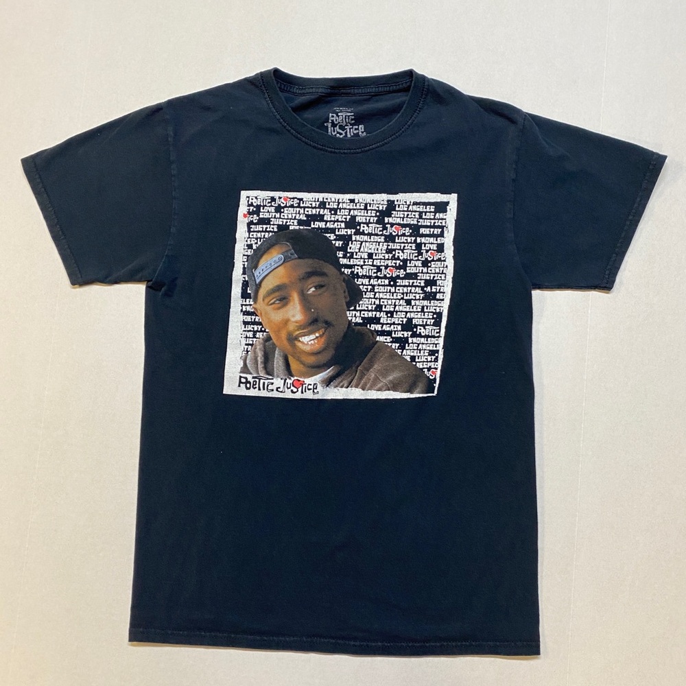 Tupac Shakur Poetic Justice Movie Black‎ Small Graphic T-Shirt